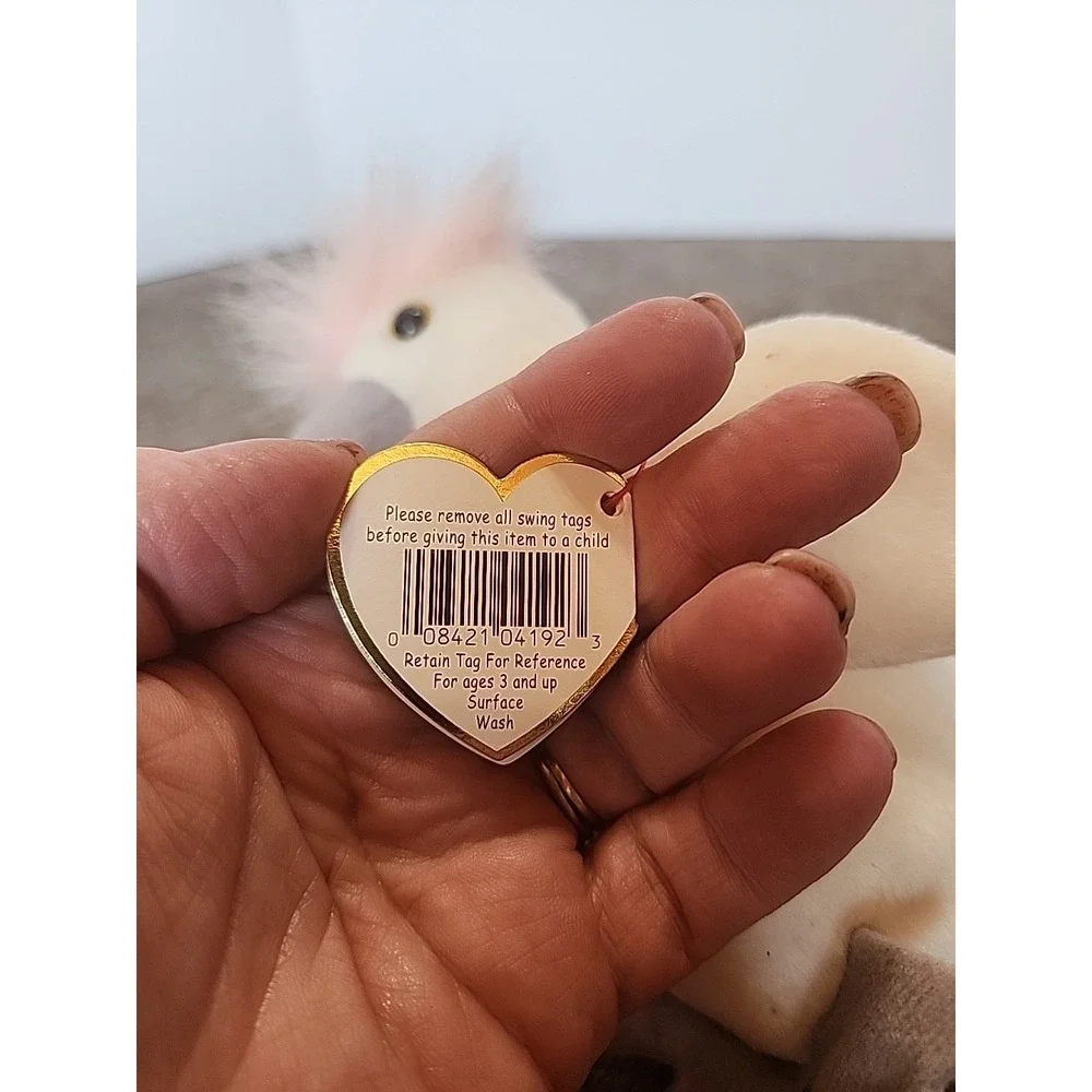 Ty Beanie Babies Kuku Cockatoo Bird #628 Retired